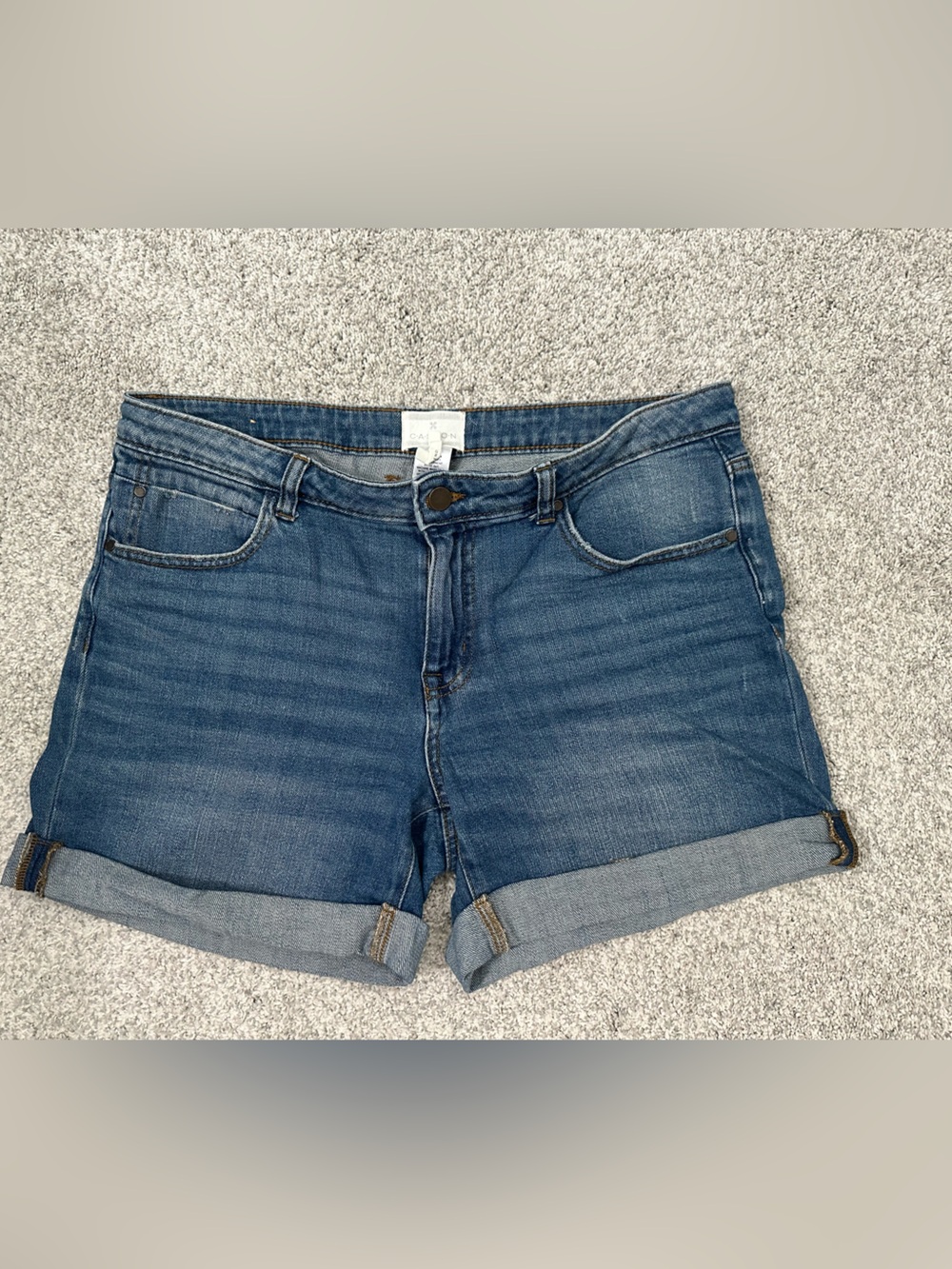 Caslon Women’s Boyfriend Blue Rolled-Hem Denim Shorts - size 29